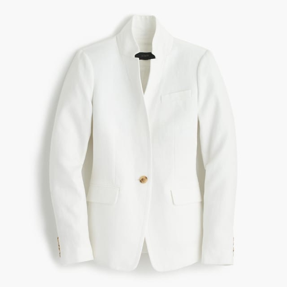 J. Crew Regent Blazer - White Linen